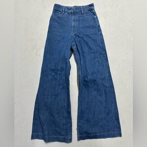 G Star Raw Jeans Women’s Size 25 Blue Deck Ultra High Rise Wide Leg Denim